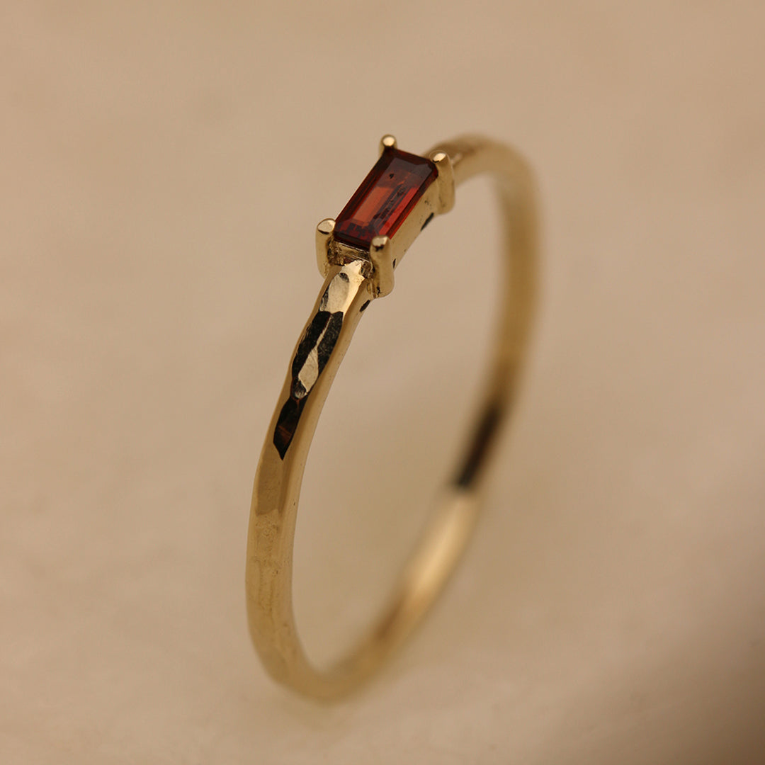 Baguette Birthstone Ring