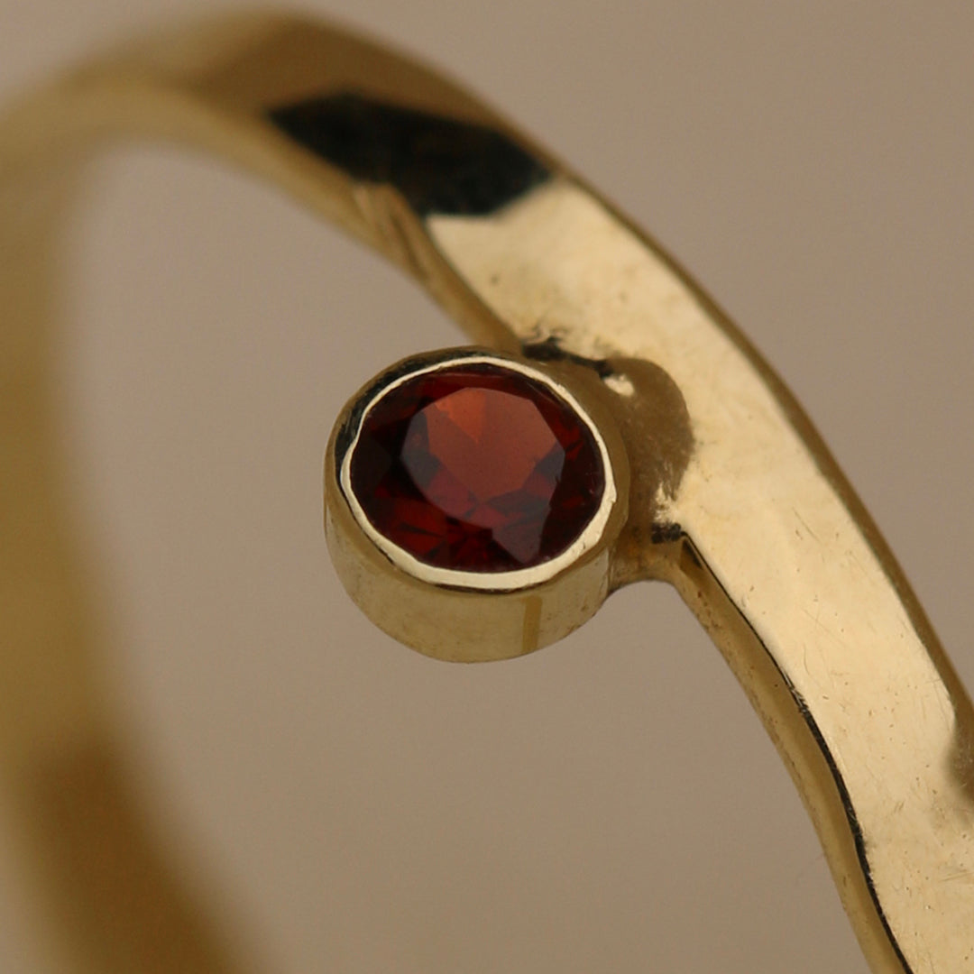Coral Birthstone Ring