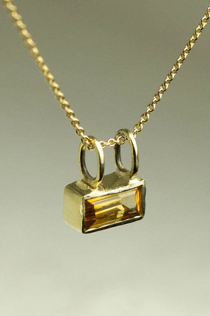 Gem-Bag Ketting Citrien