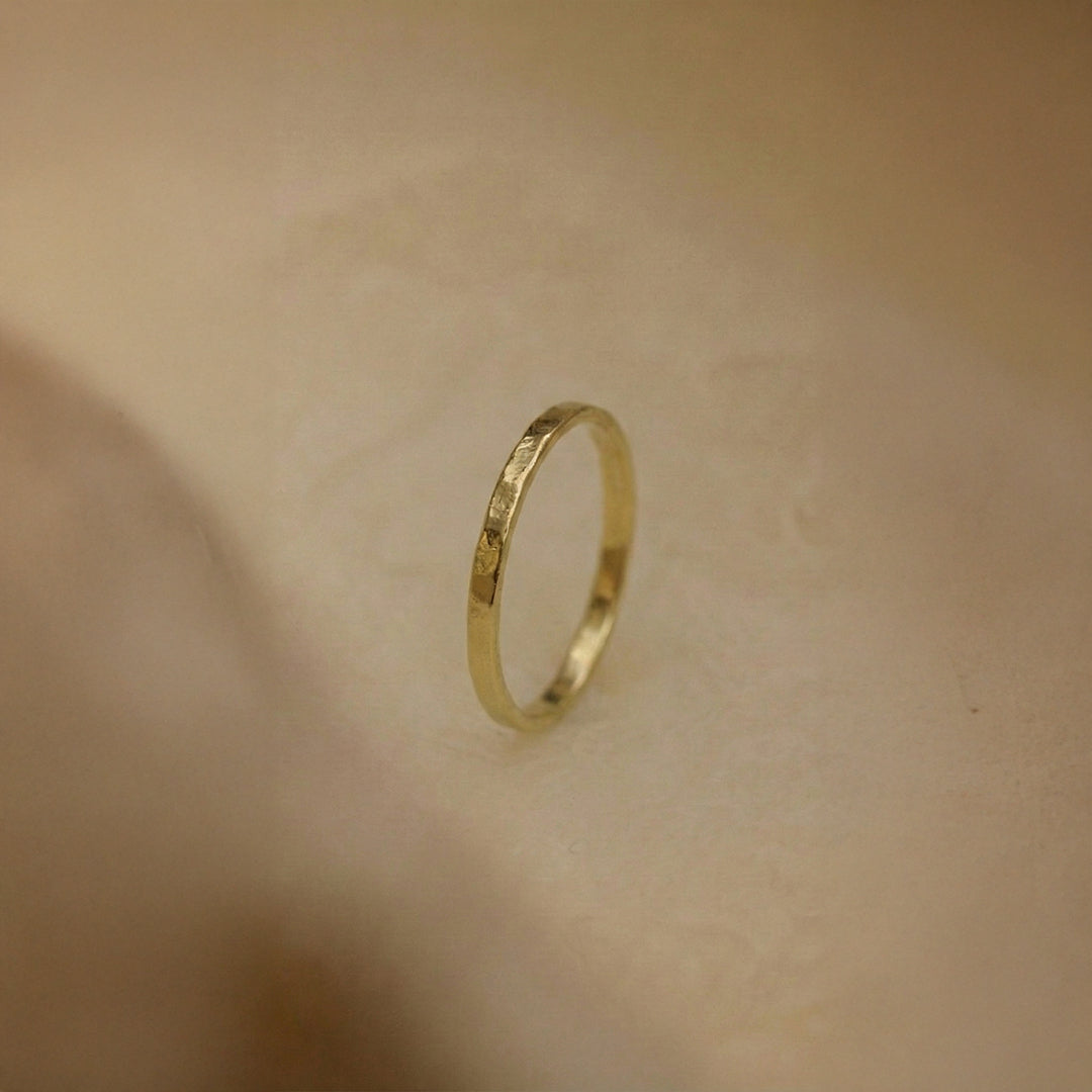 Hammered Stacking Ring