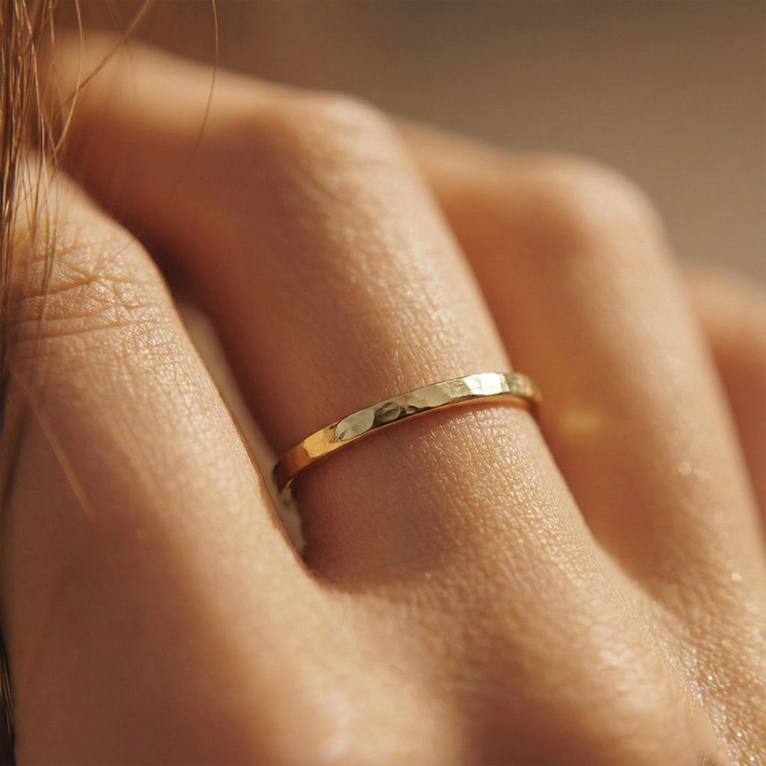 Hammered Stacking Ring
