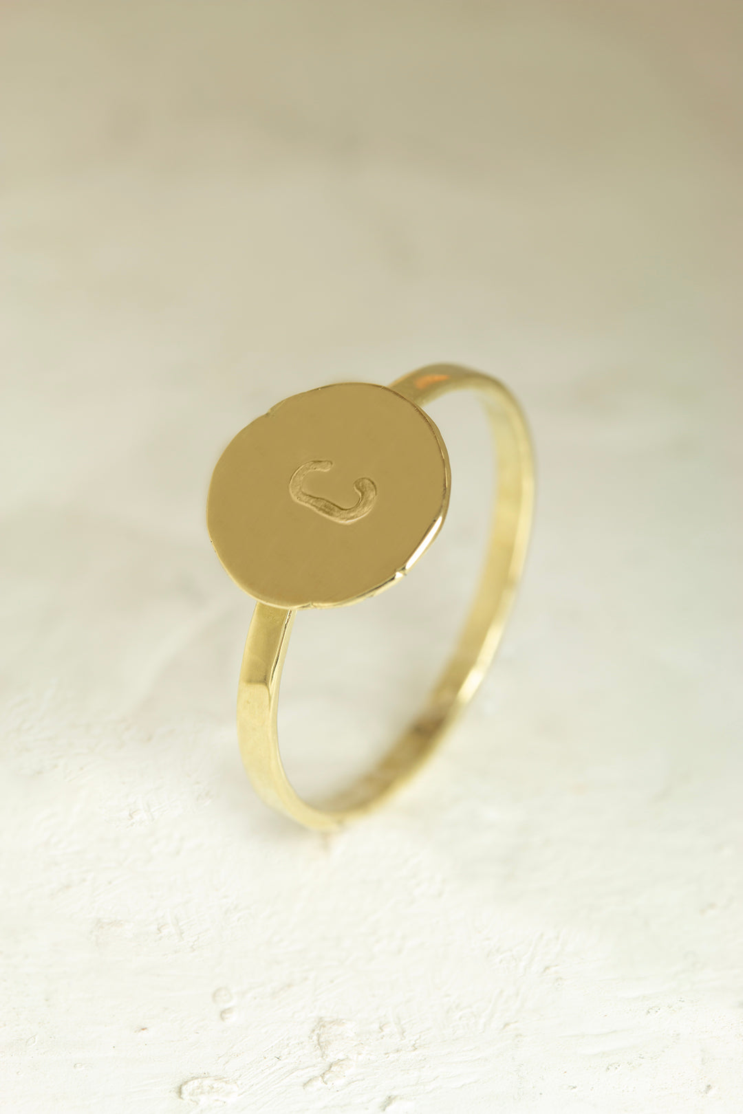 Pebble Letter Ring