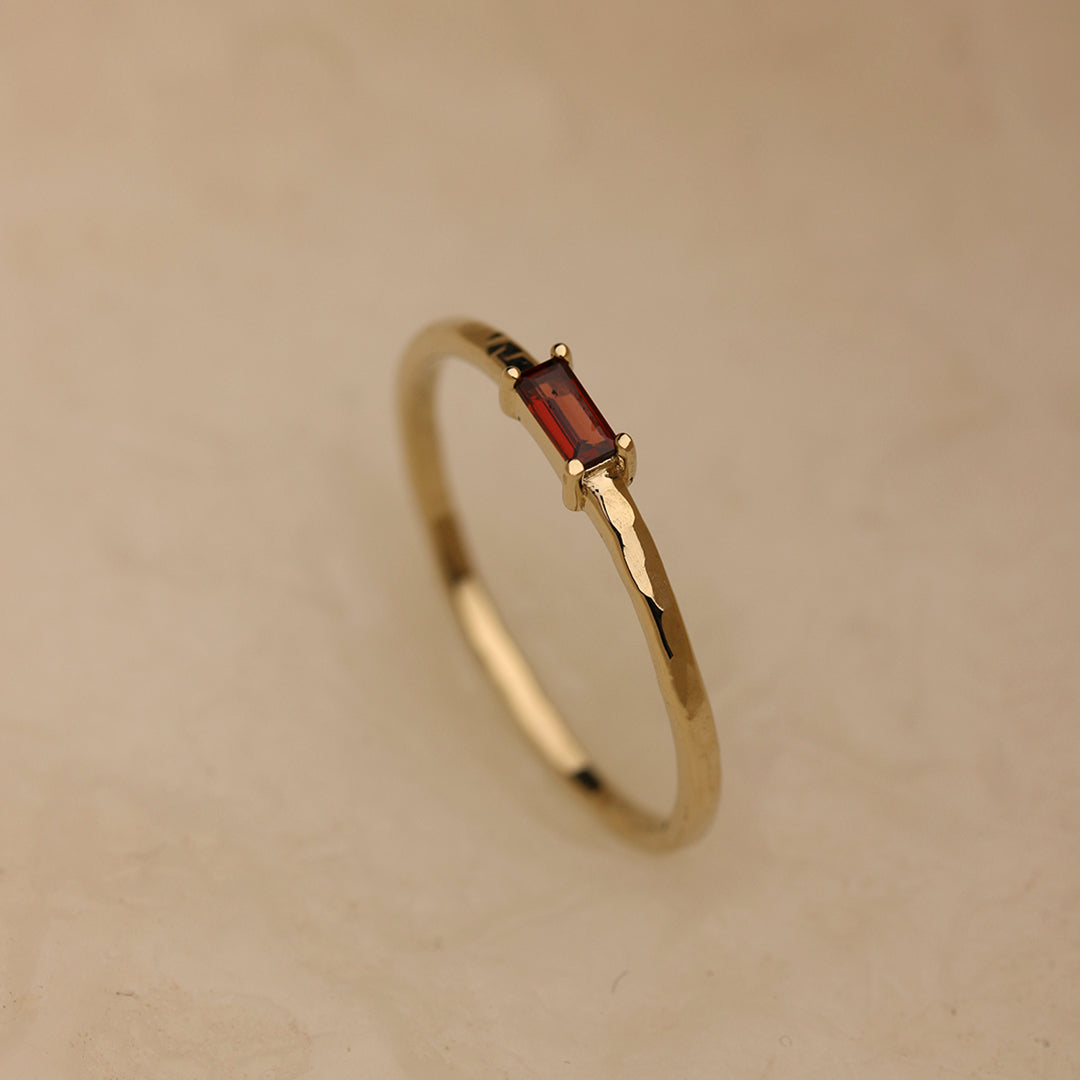 Baguette Birthstone Ring