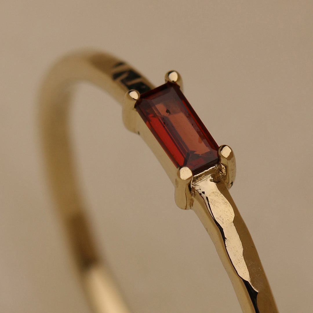 Baguette Birthstone Ring