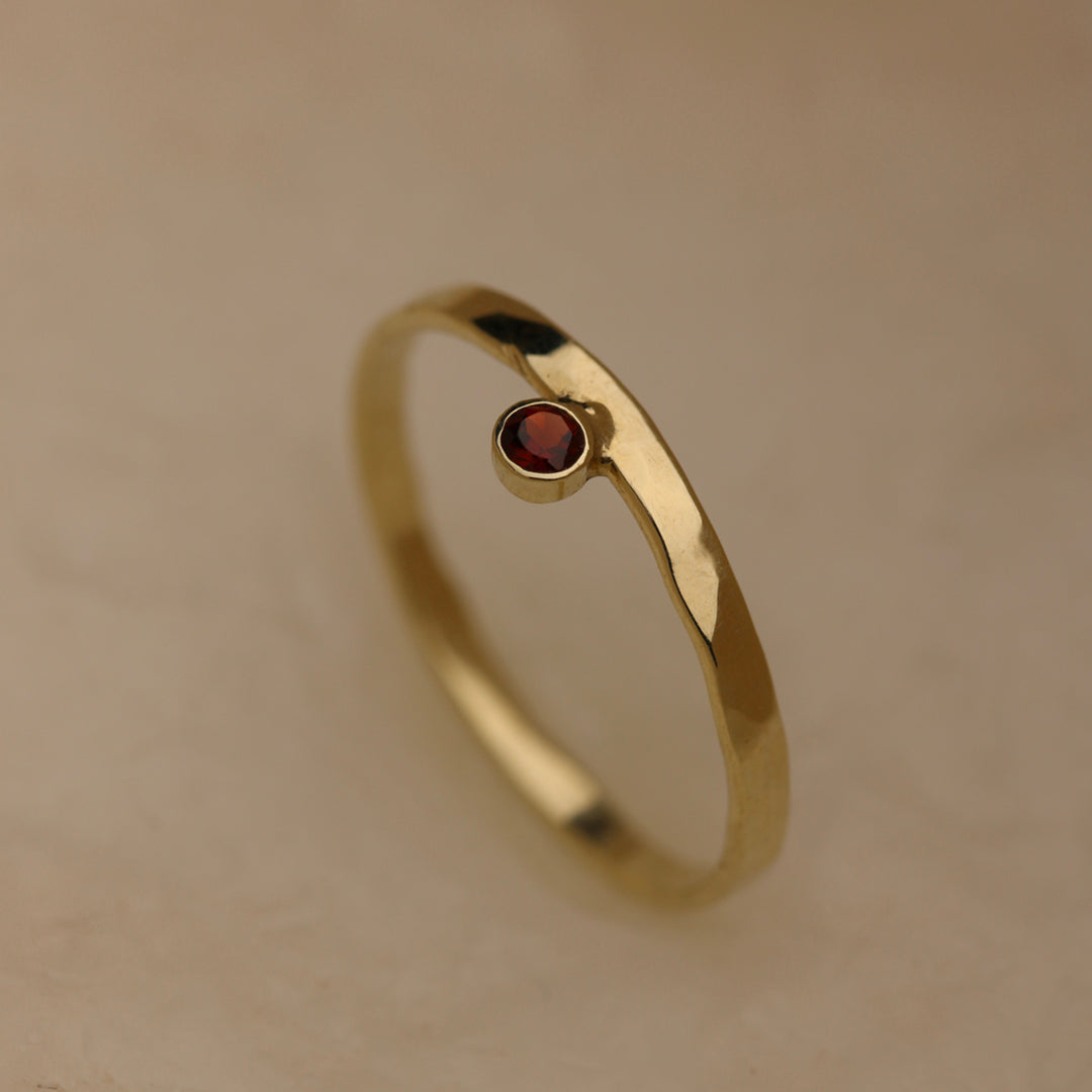 Coral Birthstone Ring