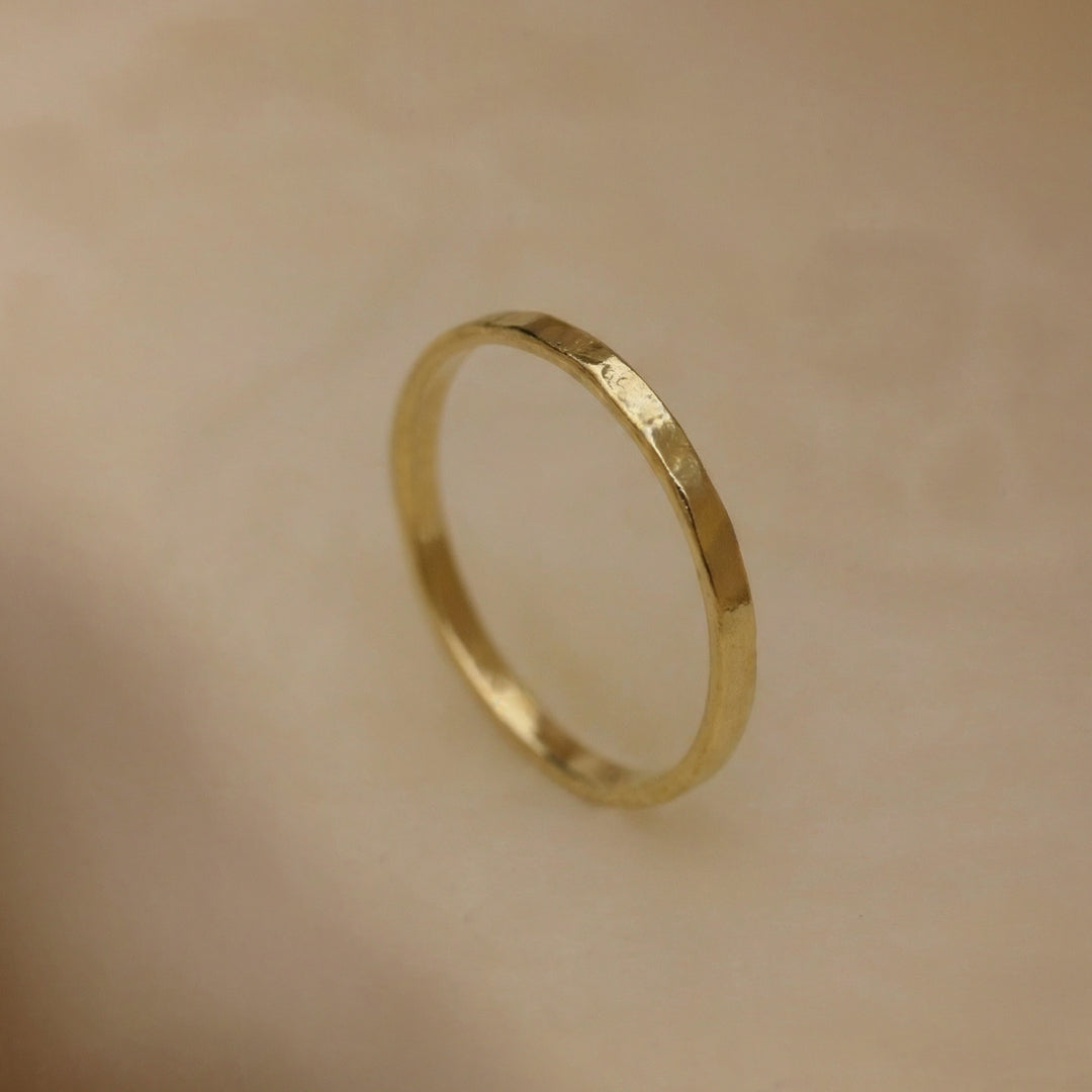 Hammered Stacking Ring