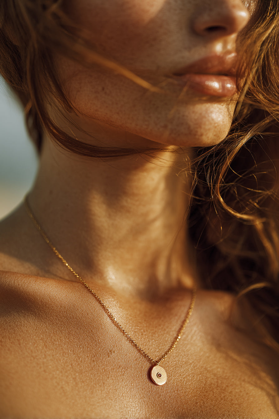 Pebble Birthstone Necklace