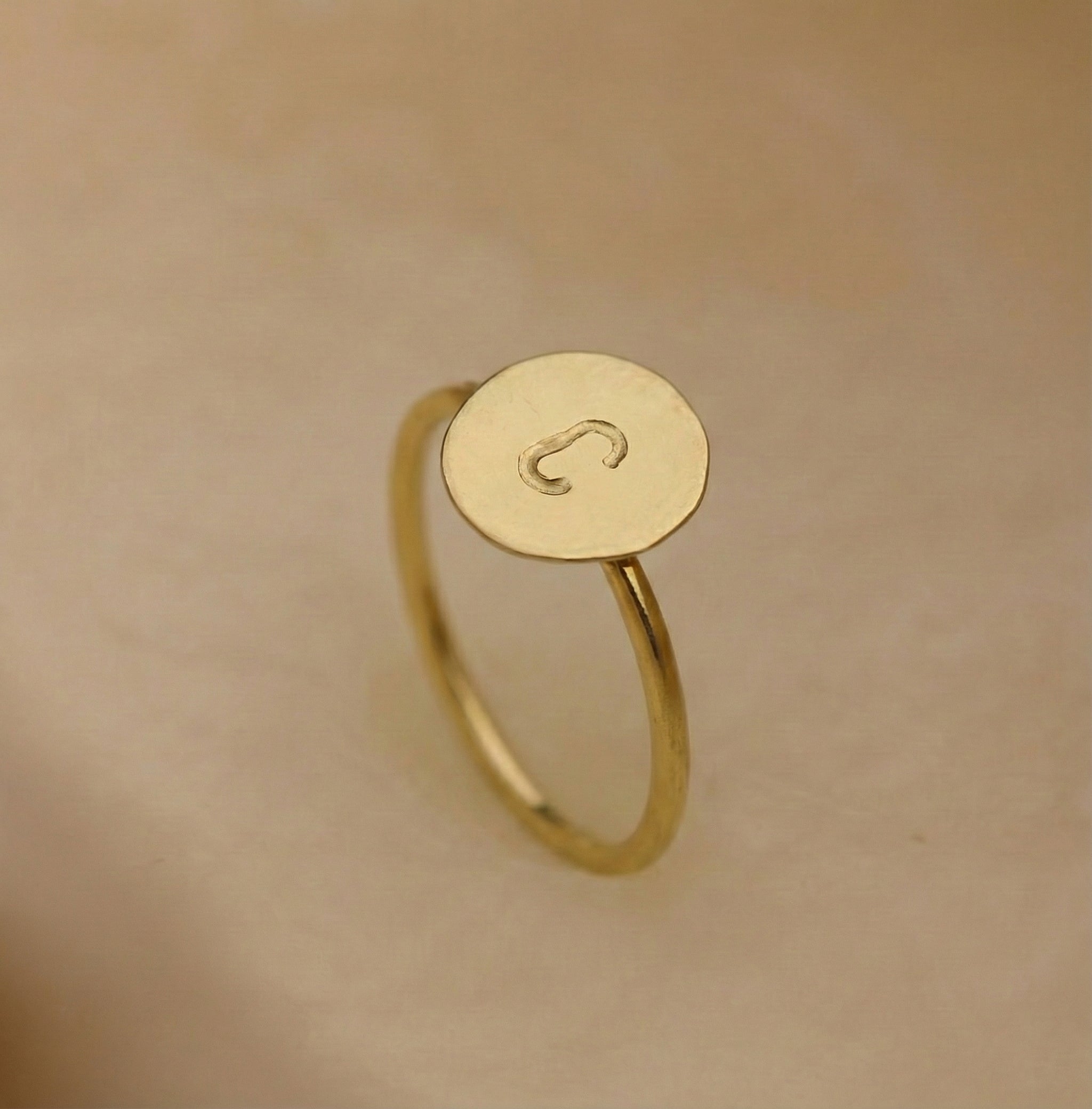 Pebble Letter Ring
